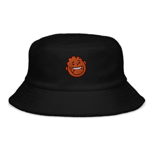 Unstructured terry cloth bucket hat